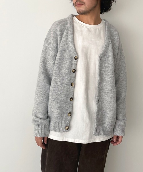 CANAL JEAN(キャナルジーン)の「El mar Vネックオーバーサイズニットカーディガン(カーディガン/ボレロ・レディース・グレー/ブルー/チャコールグレー・ONE SIZE)」の22枚目の写真