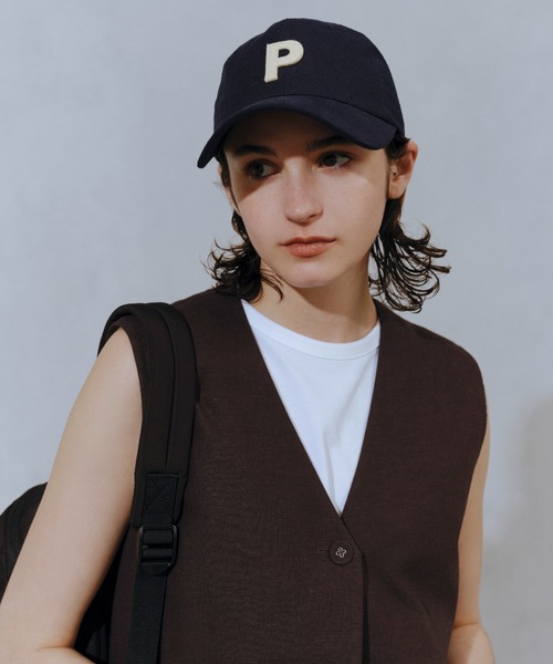 emmi（エミ）の「【emmi atelier】レーヨンリネンベスト（ベスト・レディース・チャコールグレー/ライトベージュ・0/1）」の8枚目の写真