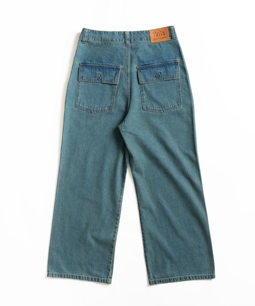 2024年 Plantation プランテーション ワイドデニムベイカーパンツ WIDE BAKER DENIM PANTS /ワイドベイカーデニムパンツ（デニム
