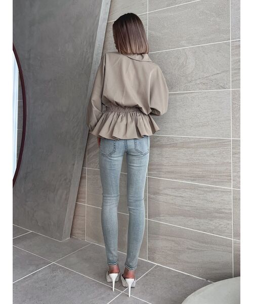 GYDA（ジェイダ）の「カシュクールペプラムブラウス（シャツ/ブラウス・レディース・ミント/オフホワイト/ベージュ・FREE）」の11枚目の写真