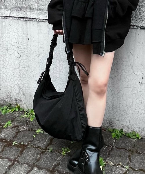 Figments（フィグメンツ）の「ストリングショルダーバッグ（ショルダーバッグ・レディース・オフホワイト/ライトグレー/ブラック・FREE）」の14枚目の写真