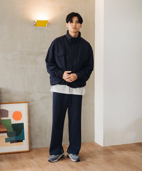 EDIFICE（エディフィス）の「ドライナイロン アーミースタンドブルゾン（ブルゾン・メンズ・ベージュ/ネイビー/サックスブルー・MEDIUM/LARGE）」の21枚目の写真