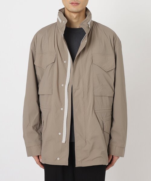 EDIFICE（エディフィス）の「ドライナイロン アーミースタンドブルゾン（ブルゾン・メンズ・ベージュ/ネイビー/サックスブルー・MEDIUM/LARGE）」の14枚目の写真