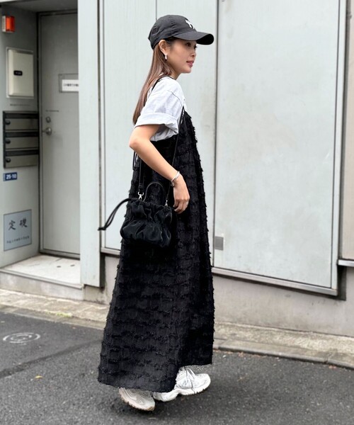 fredy emue（フレディエミュ）の「【オケージョン対応】フリンジキャミワンピース（ワンピース・レディース・アイボリー/ブラック・38）」の11枚目の写真