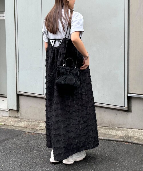 fredy emue（フレディエミュ）の「【オケージョン対応】フリンジキャミワンピース（ワンピース・レディース・アイボリー/ブラック・38）」の18枚目の写真