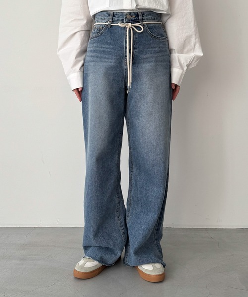 CANAL JEAN（キャナルジーン）の「El mar ヒモ付ワイドデニム