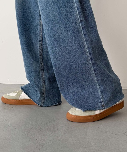 CANAL JEAN(キャナルジーン)の「El mar ヒモ付ワイドデニムパンツ 402(デニムパンツ・レディース・インディゴブルー・SMALL/MEDIUM)」の15枚目の写真