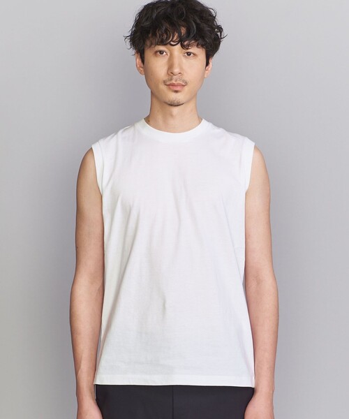 BEAUTY&YOUTH UNITED ARROWS(ビューティーアンドユースユナイテッドアローズ)の「【WEB限定】KOUKIN ノースリーブ クルーネック【抗菌・防臭】(タンクトップ・メンズ・ブラック/ライトグレー/ホワイト・M/S/XL/L)」の6枚目の写真