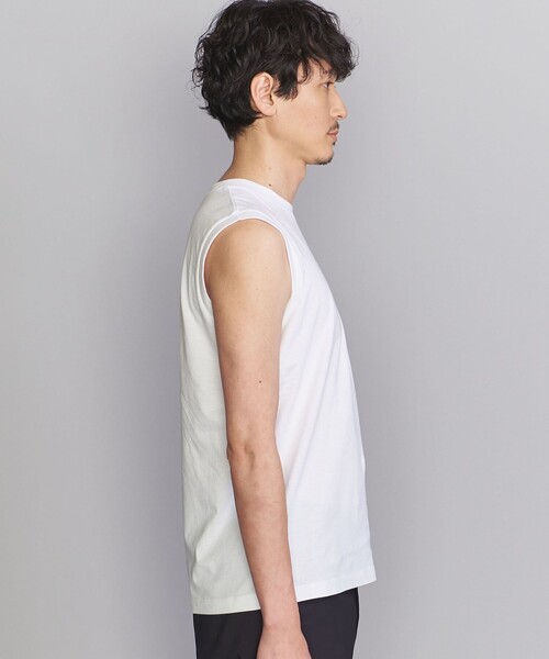 BEAUTY&YOUTH UNITED ARROWS(ビューティーアンドユースユナイテッドアローズ)の「【WEB限定】KOUKIN ノースリーブ クルーネック【抗菌・防臭】(タンクトップ・メンズ・ブラック/ライトグレー/ホワイト・M/S/XL/L)」の7枚目の写真