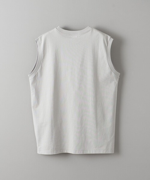 anuans ホワイトノースリーブタンクトップ リラックスフィット トレーニングノースリーブシャツ | タンクトップ