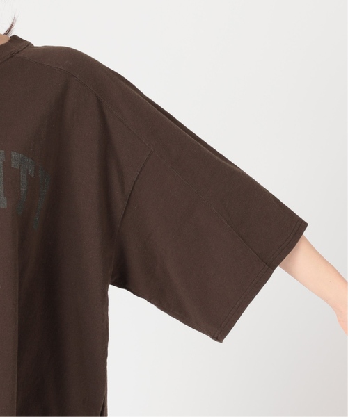FRAMeWORK(フレームワーク)の「≪追加≫ロゴプリントハーフスリーブT(Tシャツ/カットソー・レディース・ホワイト/ブラウン・FREE)」の7枚目の写真