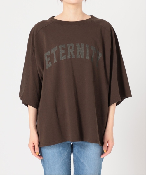 FRAMeWORK(フレームワーク)の「≪追加≫ロゴプリントハーフスリーブT(Tシャツ/カットソー・レディース・ホワイト/ブラウン・FREE)」の13枚目の写真