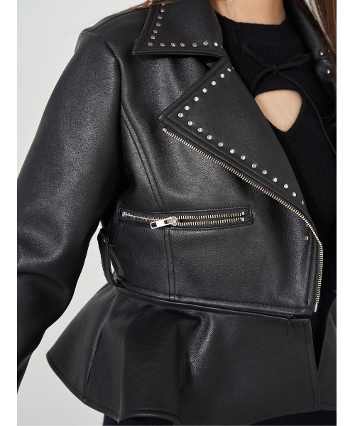 ⭐️ダーリッチ⭐️フレアライダースジャケット フレアライダースジャケット（ライダースジャケット）｜Darich