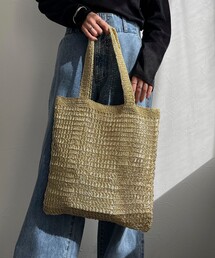 fredy emue | メタルコード編みスクエアトートバッグ(トートバッグ)