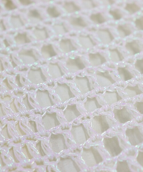 fredy emue（フレディエミュ）の「メタルコード編みスクエアトートバッグ（トートバッグ・レディース・シルバー/オフホワイト/ゴールド・FREE）」の16枚目の写真