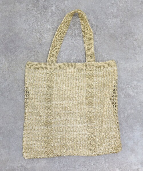 fredy emue（フレディエミュ）の「メタルコード編みスクエアトートバッグ（トートバッグ・レディース・シルバー/オフホワイト/ゴールド・FREE）」の22枚目の写真