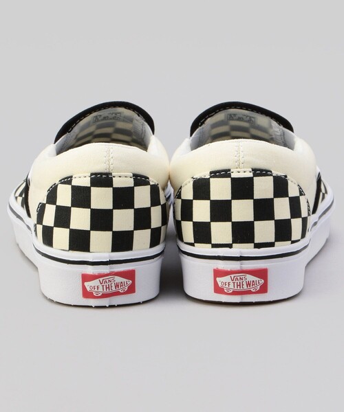 VANS(バンズ)の「VANS/ヴァンズ UA ComfyCush Slip-On/チェッカーフラッグ コンフィクッシュ スリッポン 限定展開(スニーカー・レディース・ブラック・5/6/7/9/8/10)」の8枚目の写真