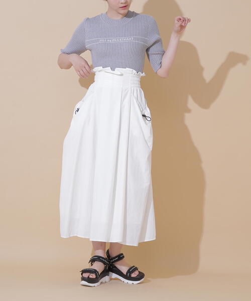 JILL by JILL STUART(ジルバイジルスチュアート)の「◇ナイロンハイウエストフレアスカート(スカート・レディース・ネイビー/ホワイト・SMALL/MEDIUM)」の10枚目の写真