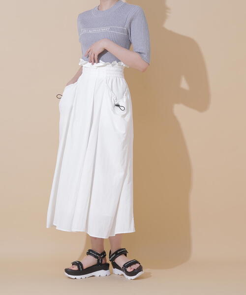 JILL by JILL STUART(ジルバイジルスチュアート)の「◇ナイロンハイウエストフレアスカート(スカート・レディース・ネイビー/ホワイト・SMALL/MEDIUM)」の11枚目の写真