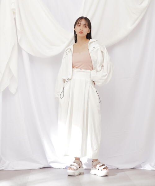 JILL by JILL STUART(ジルバイジルスチュアート)の「◇ナイロンハイウエストフレアスカート(スカート・レディース・ネイビー/ホワイト・SMALL/MEDIUM)」の17枚目の写真