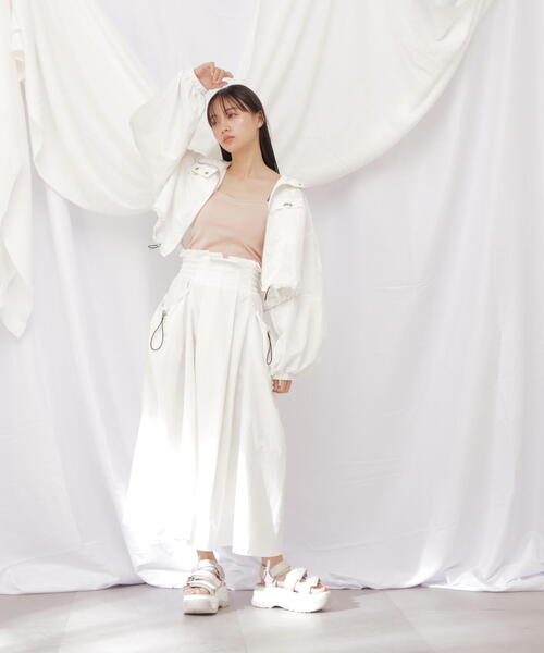 JILL by JILL STUART(ジルバイジルスチュアート)の「◇ナイロンハイウエストフレアスカート(スカート・レディース・ネイビー/ホワイト・SMALL/MEDIUM)」の20枚目の写真