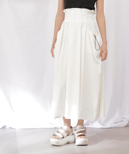 【セール】◇ナイロンハイウエストフレアスカート（スカート）｜JILL by JILL STUART（ジルバイジルスチュアート）