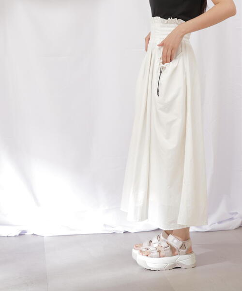 【セール】◇ナイロンハイウエストフレアスカート（スカート）｜JILL by JILL STUART（ジルバイジルスチュアート）