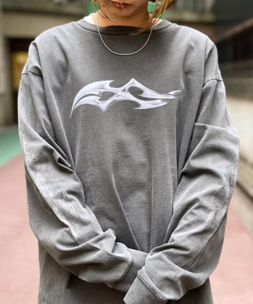 WHITELAND(ホワイトランド)の「WHITELAND/ホワイトランド/TRIBAL LONGSLEEVE/ロンT(Tシャツ/カットソー・メンズ・ブラック・F)」の15枚目の写真
