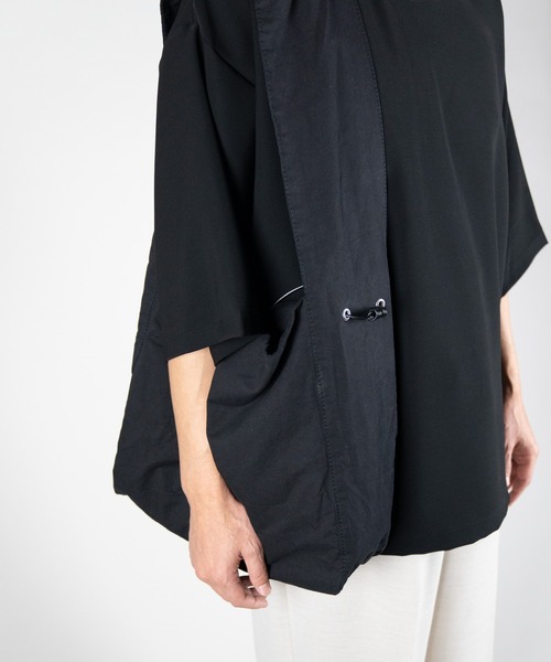 WALK IN CLOSET(ウォークインクローゼット)の「SENTI_LEATHER CORD SHOULDER BAG(ショルダーバッグ・メンズ・ブラック/アイボリー・FREE)」の10枚目の写真