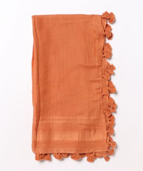 チャイハネ（チャイハネ）の「【チャイハネ】ローランタッセルストール（ストール/ショール・レディース・ナチュラル/ブルー/ピンク/ブラウン・FREE）」の10枚目の写真