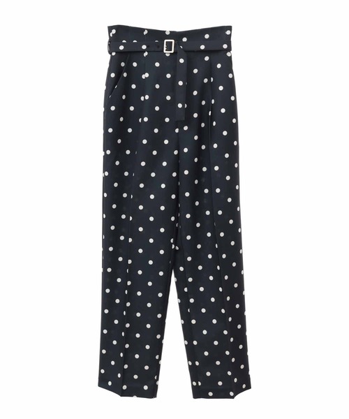 31 Sons de mode（トランテアン　ソン　ドゥ　モード）の「ドット柄ベルト付きテーパードパンツ（その他パンツ・レディース・オフホワイト/ネイビー・36/38）」の20枚目の写真