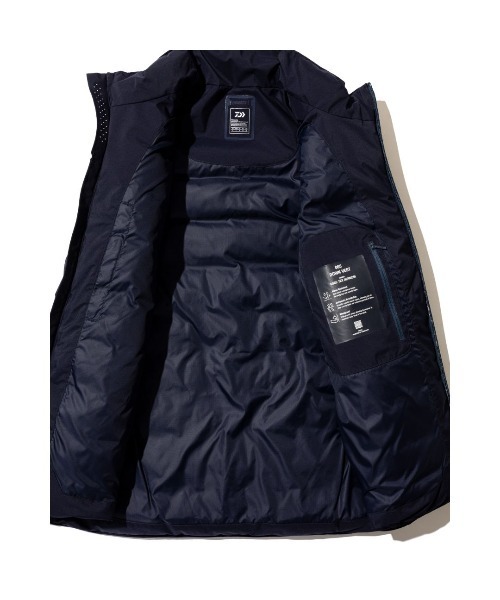 DAIWA LIFESTYLE（ダイワライフスタイル）の「DAIWA LIFE STYLE VEST GORE-TEX DV-005-1122WEX（ダウンベスト・メンズ・ネイビー・LARGE）」の6枚目の写真