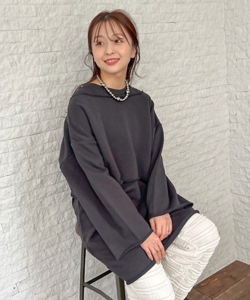 LOWRYS FARM（ローリーズファーム）の「マルチＷＡＹ２ＰウラケＬＳ　991826（スウェット・レディース・グレー/チャコールグレー/アイボリー・FREE）」の2枚目の写真