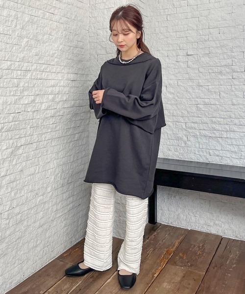 LOWRYS FARM（ローリーズファーム）の「マルチＷＡＹ２ＰウラケＬＳ　991826（スウェット・レディース・グレー/チャコールグレー/アイボリー・FREE）」の17枚目の写真