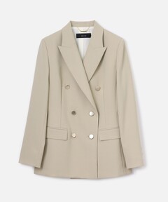 バッカ　ダブルテーラードジャケット　34 中古・古着通販】BACCA (バッカ) ヘアライン ダブルジャケット グレー