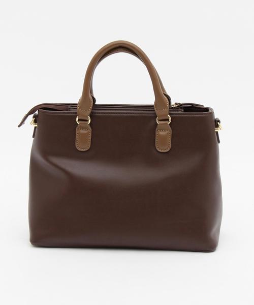 BEAUTY&YOUTH UNITED ARROWS(ビューティーアンドユースユナイテッドアローズ)の「BY∵ メタルバー2トーントートバッグ(トートバッグ・レディース・ブラック/ダークブラウン・FREE)」の7枚目の写真