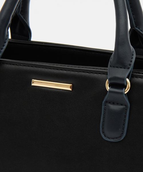 BEAUTY&YOUTH UNITED ARROWS(ビューティーアンドユースユナイテッドアローズ)の「BY∵ メタルバー2トーントートバッグ(トートバッグ・レディース・ブラック/ダークブラウン・FREE)」の9枚目の写真