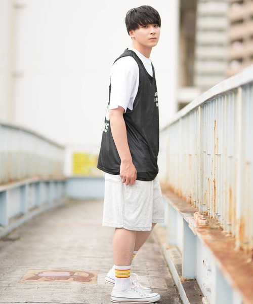 ムラサキスポーツ（ムラサキスポーツ）の「【ムラサキスポーツ限定】DEAR LAUREL/ディアローレル タンクトップ メッシュ ユニセックス D24S2145（タンクトップ・メンズ・ホワイト/ブラック・L/M）」の13枚目の写真