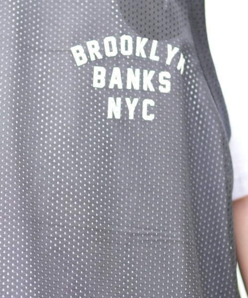 ムラサキスポーツ（ムラサキスポーツ）の「【ムラサキスポーツ限定】DEAR LAUREL/ディアローレル タンクトップ メッシュ ユニセックス D24S2145（タンクトップ・メンズ・ホワイト/ブラック・L/M）」の14枚目の写真