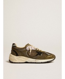 GOLDEN GOOSE（ゴールデングース）の「Dad-Star レディース スエード＆メッシュ ブラックレザースター＆ヒールタブ（スニーカー）」