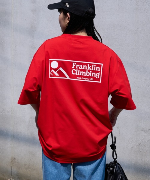Franklin Climbing（フランクリンクライミング）の「【Franklin Climbing】グラフィックバックロゴ半袖Tee（Tシャツ/カットソー・メンズ・ホワイト/ブラック/グレー/レッド・MEDIUM/LARGE/X-LARGE）」の4枚目の写真