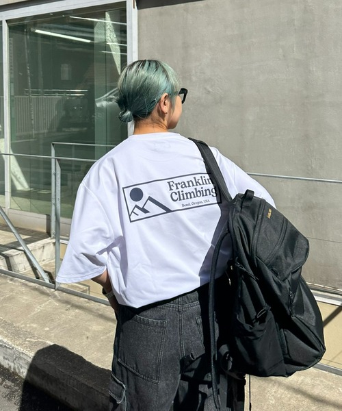 Franklin Climbing（フランクリンクライミング）の「【Franklin Climbing】グラフィックバックロゴ半袖Tee（Tシャツ/カットソー・メンズ・ホワイト/ブラック/グレー/レッド・MEDIUM/LARGE/X-LARGE）」の8枚目の写真