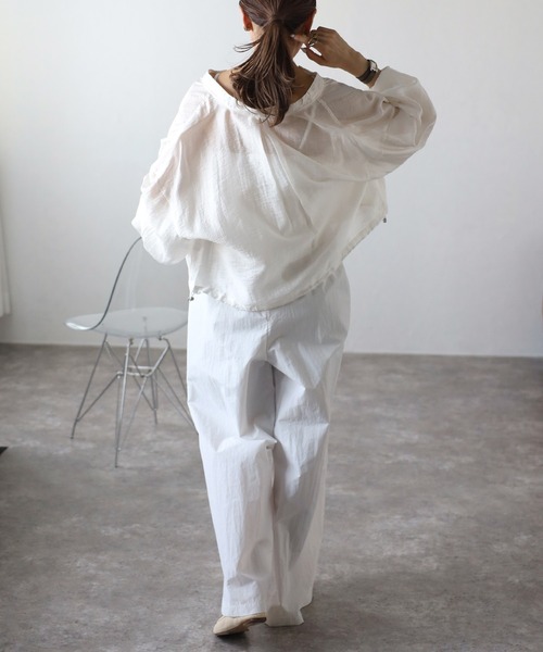 Bonjour Sagan(ボンジュールサガン)の「ビスチェ風サロペット(サロペット/オーバーオール・レディース・オフホワイト/ダークネイビー/ベージュ・FREE)」の7枚目の写真