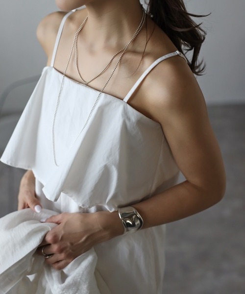 Bonjour Sagan(ボンジュールサガン)の「ビスチェ風サロペット(サロペット/オーバーオール・レディース・オフホワイト/ダークネイビー/ベージュ・FREE)」の12枚目の写真