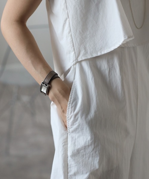 Bonjour Sagan(ボンジュールサガン)の「ビスチェ風サロペット(サロペット/オーバーオール・レディース・オフホワイト/ダークネイビー/ベージュ・FREE)」の13枚目の写真