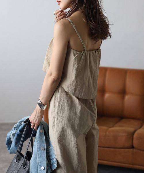 Bonjour Sagan(ボンジュールサガン)の「ビスチェ風サロペット(サロペット/オーバーオール・レディース・オフホワイト/ダークネイビー/ベージュ・FREE)」の21枚目の写真