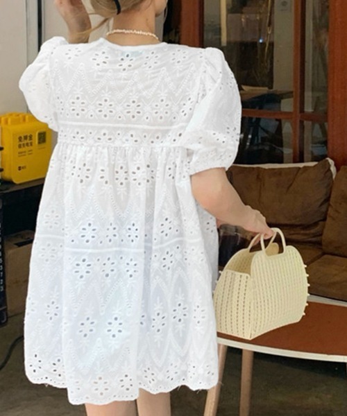 Miniministore（ミニミニストア）の「スカラップ刺しゅうレース