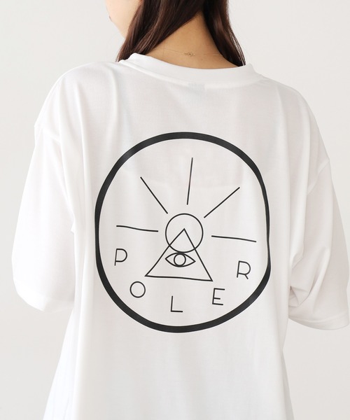 POLeR(ポーラー)の「POLeR/ポーラー VORTEX POLYESTER TEE Tシャツ(Tシャツ/カットソー・メンズ・ホワイト/ブラック・M/L/XL)」の2枚目の写真