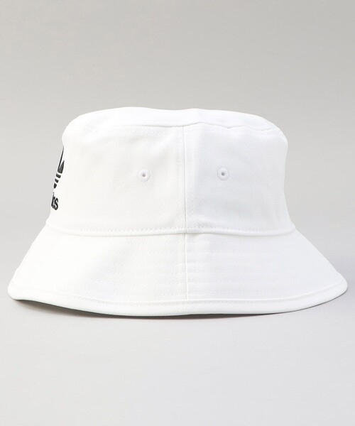 FREAK'S STORE（フリークスストア）の「限定展開　adidas/アディダス　BUCKET HAT AC / バケットハット（ハット・レディース・ホワイト/ベージュ/ブラック・MEDIUM）」の4枚目の写真
