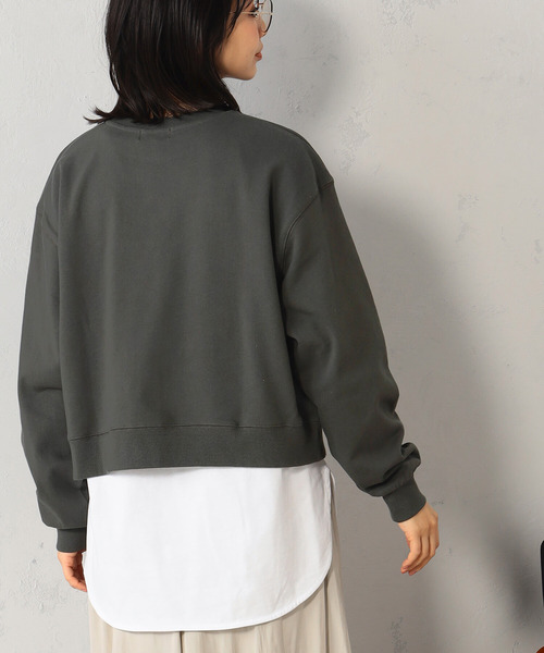 FOUND GOOD（ファウンドグッド）の「ロゴプリント裏毛スウェットプルオーバー（スウェット・レディース・グレー系5/グレー系8/グリーン系5/ホワイト系5・L/S/M）」の15枚目の写真